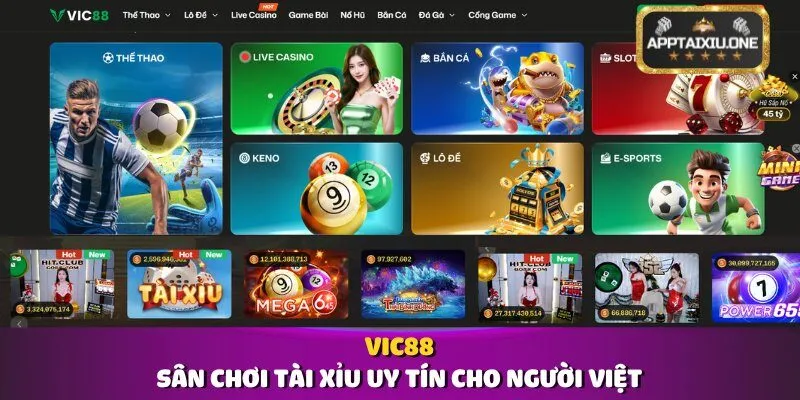 Vic88 – Sân Chơi Tài Xỉu Uy Tín Cho Người Việt