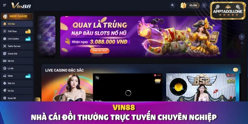 Vin88 | Nhà Cái Đổi Thưởng Trực Tuyến Chuyên Nghiệp